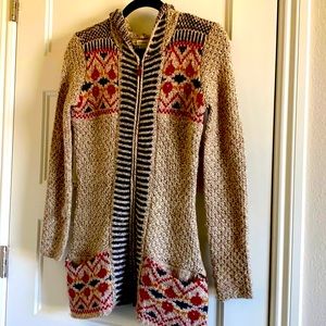 Royal Robbins zip-up hoodie; wool